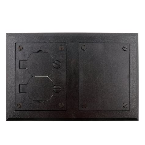 electrical floor box blank cover 3 screws|floor box cover plate.